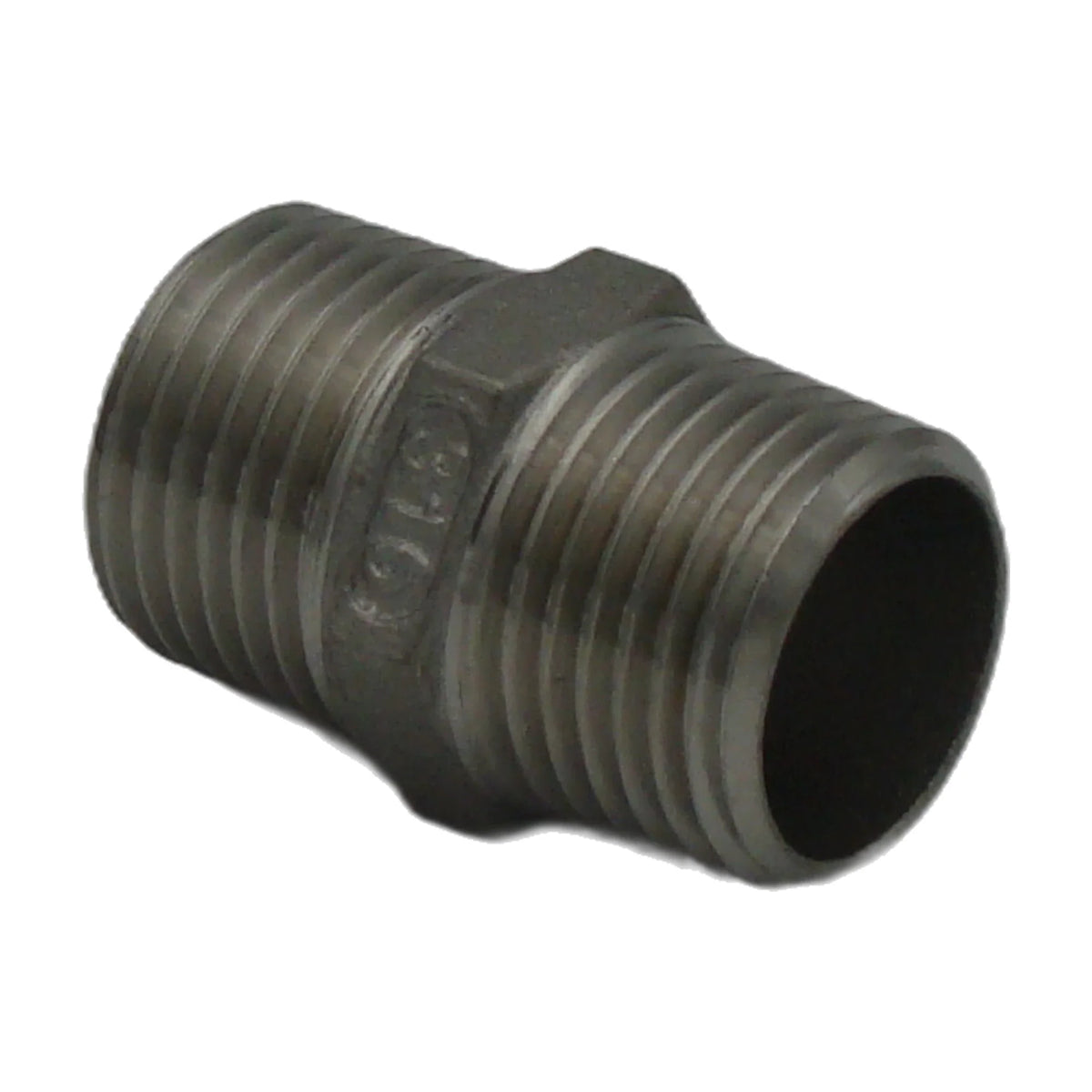 Doppelnippel 1/2" V4A – passend für Lely (Vergleichsnr. 9.1129.0022.5)